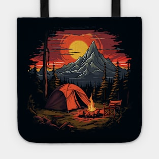 Cozy Campsite at Night Tote