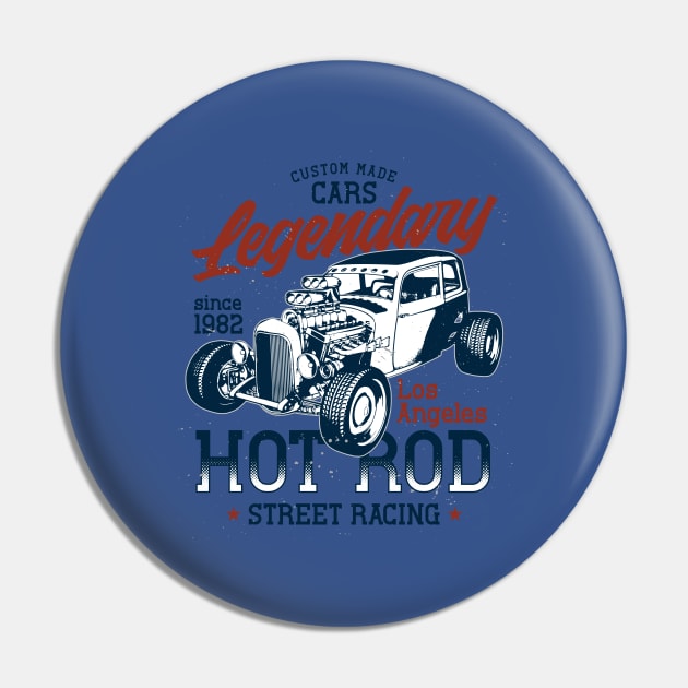 Legendary Hotrod Street Racing Pin by Hariolf´s Mega Store