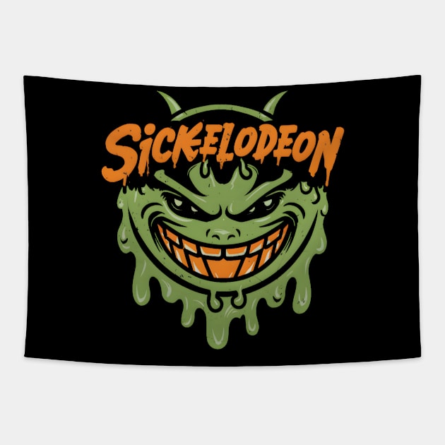 Sickelodeon V2 Tapestry by PushTheBoundaries