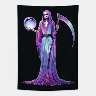 Santa Muerte Morada - Purple Santa Muerte Tapestry