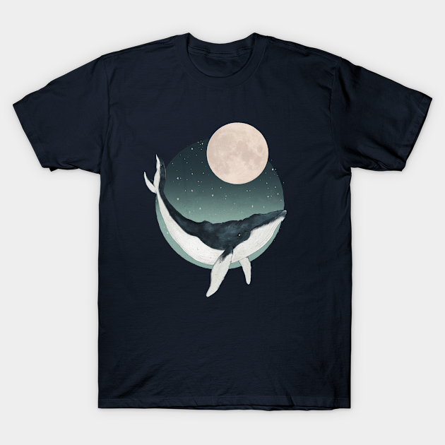 By the Light of Moon - Whale - T-Shirt