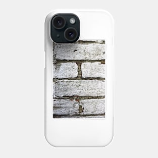 white brick wall Phone Case