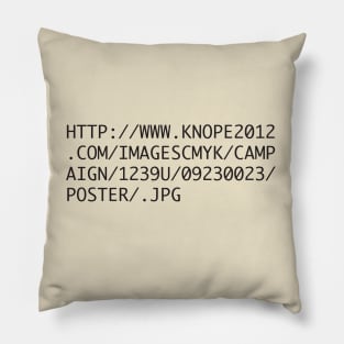 Official Knope 2012 Campaign T-Shirt Pillow