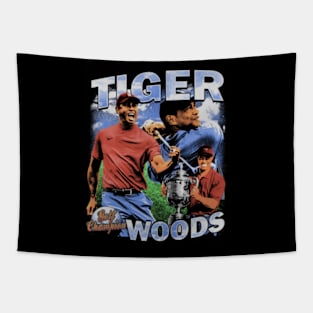 Tiger Woods Retro Champion Tapestry