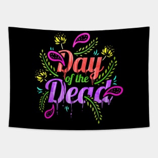 Logo With Ears Of Grain For Day Of The Dead Tapestry