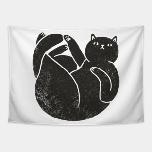 Big black cat Tapestry