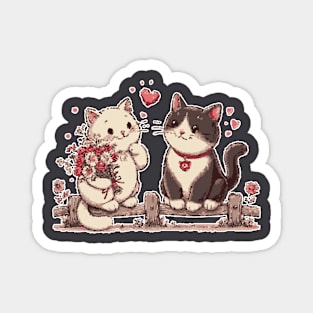 A Pawfect Duet Between Two Hearts Magnet