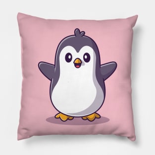 Cute Happy Penguin Pillow