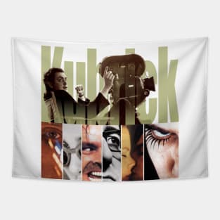 Stanley Kubrick Collage Portrait Tapestry