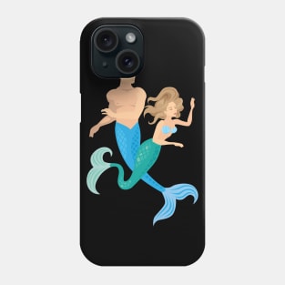 A mermaid and a merman Phone Case