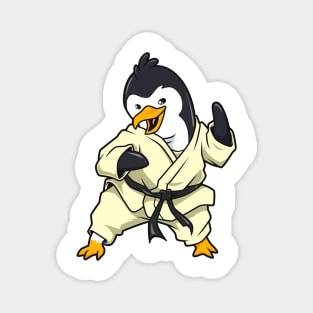 Comic Pinguin does Karate Magnet