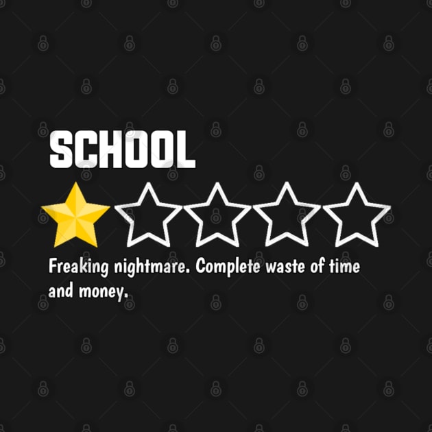 school, one star revue. freaking nightmare. complete waste of time and money by sukhendu.12