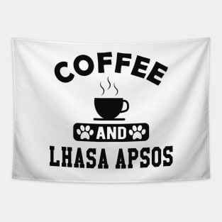 Lhasa Apso Dog - Coffee and Lhasa Apsos Tapestry