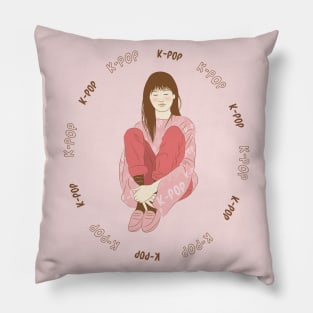 k-pop girl Pillow