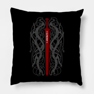 Ulfberht Sword and Dragons Pillow