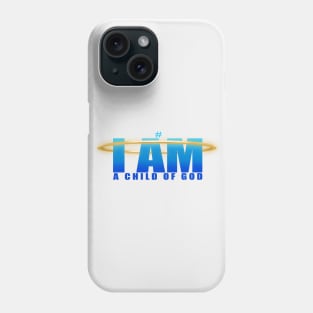 Blue IAMACHILDOFGOD Phone Case