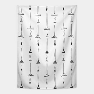 Garden Tools - Monochrome Tapestry