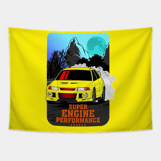 Legend Lancer Evo Tapestry by Car_Designer