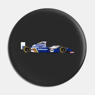 Ayrton Senna's Williams Renault FW16 Illustration Pin