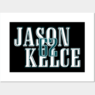 Jason Kelce Home Jersey Poster for Sale by designsheaven