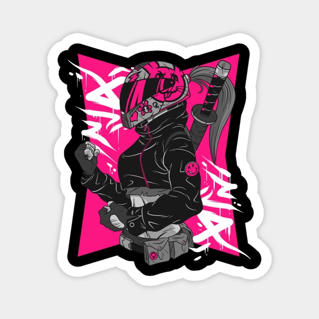 Anime Futuristic Unapologetic OFFICIAL Magnet by Unapologetic OFFICIAL 