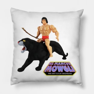 He-Mancub Mowgli and Battlecat Bagheera Pillow