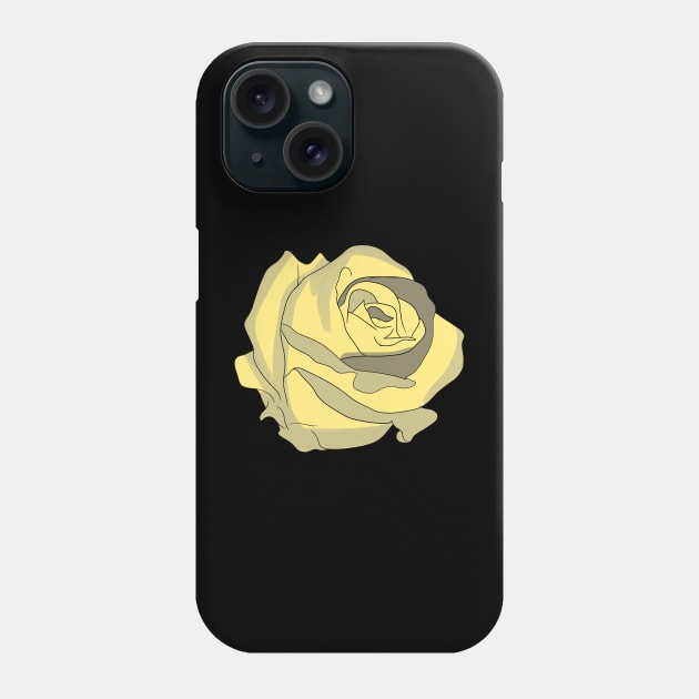 Yellow Rose Phone Case by Artemis Garments