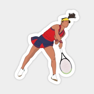 Emma Raducanu Tennis Player Magnet