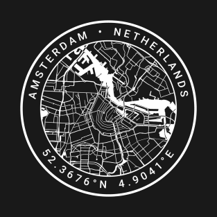 Amsterdam Map T-Shirt