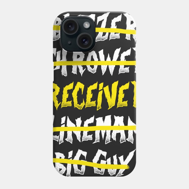 Receiver Blood Bowl Phone Case by klarennns