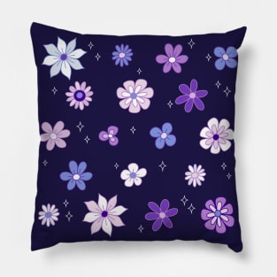 Lilac Woods Floral Pattern Pillow