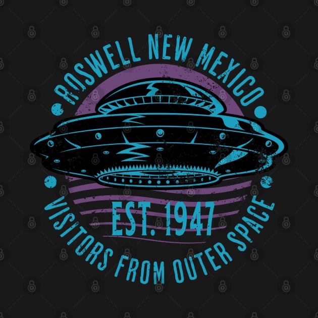 Roswell incident 1947 flying saucer distressed grunge by SpaceWiz95