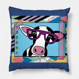Funny Cow With Sunglasses Muh Pillow