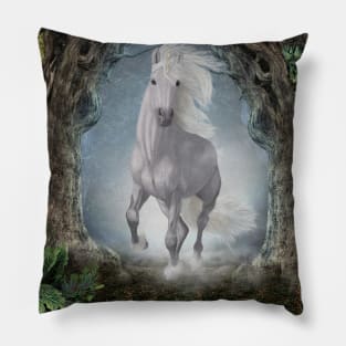 Wonderful white unicorn Pillow