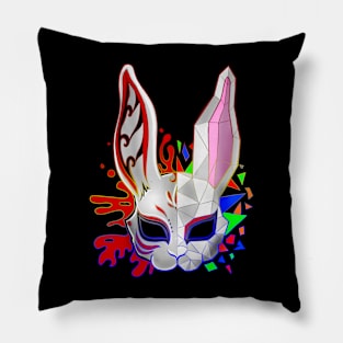 Polygon Bunny Mask Pillow