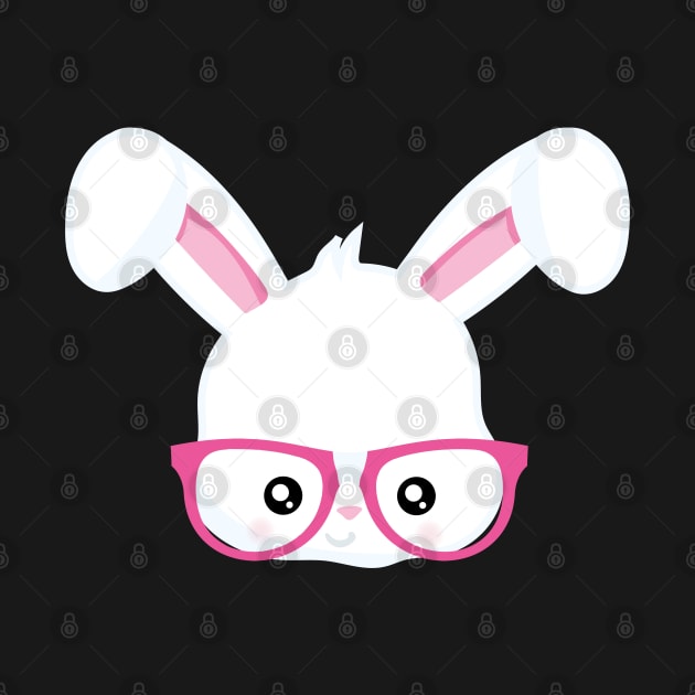 Funny Girls Easter Bunny Face Rabbit Glasses by trendingoriginals