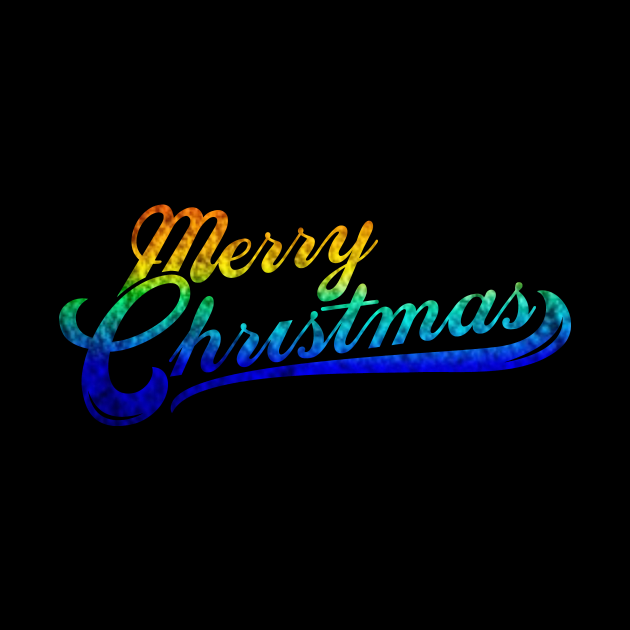 Merry Christmas Rainbow Premium Design by God Of The Haven