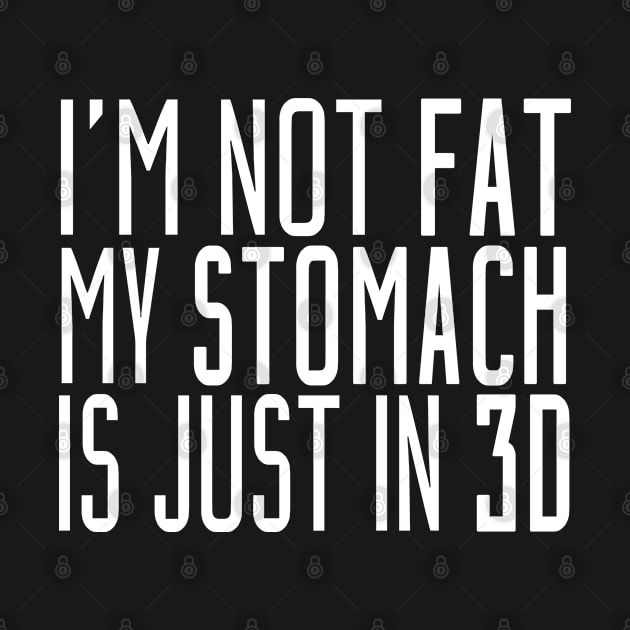 I'm Not Fat My Stomach Is Just In 3D by teesinc