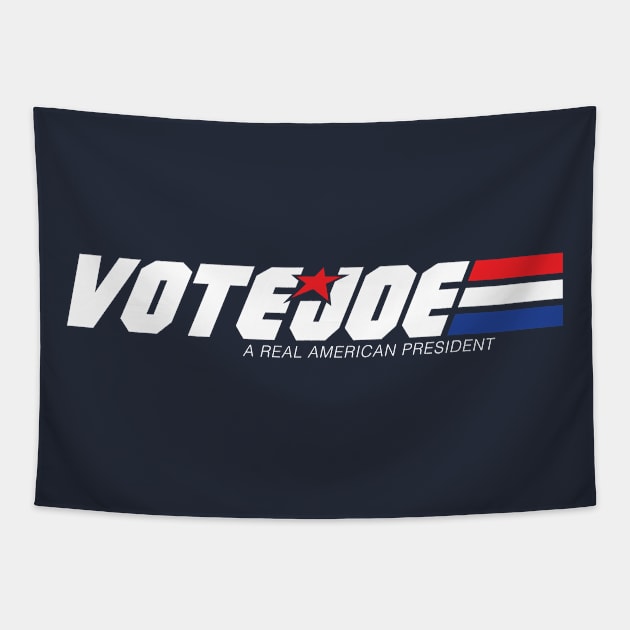 Vote for Joe Biden A Real American President Tapestry by crocktees