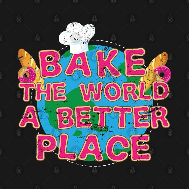 Bake The World A Better Place - Gift Baker Baking Cook Chef by giftideas