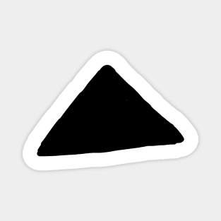 black triangle texture art Magnet