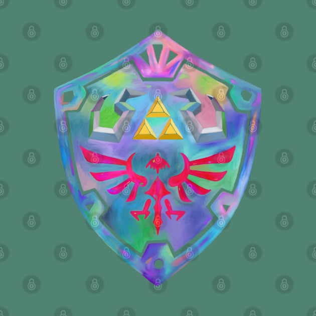 colorful shield by prettyguardianstudio