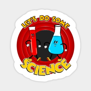 Let’s Do Some Science Test Tube And Flask Chemistry Cartoon Magnet