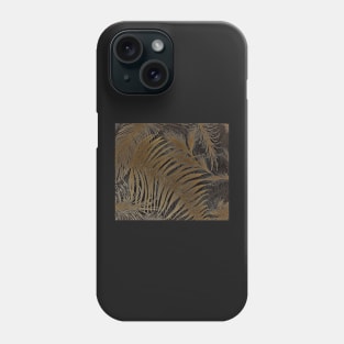 METALLIC FERNS AND PALMS Phone Case