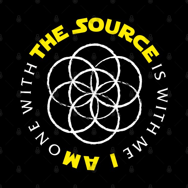 The Source is with me (seed of life) - dark colors by YelloCatBean