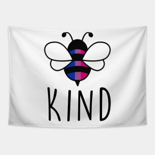 Be Kind Bisexual Bee Gay Pride LGBT Rainbow Tapestry