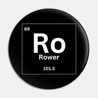 Rower periodic table funny design Pin