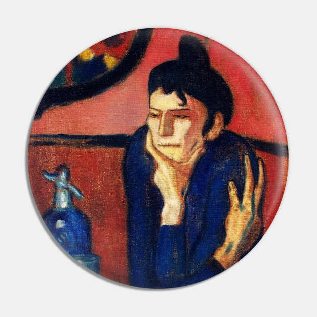The Absinthe Drinker Pablo Picasso The Absinthe Drinker Pin Teepublic