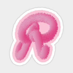 R Pink Animal Initials Magnet