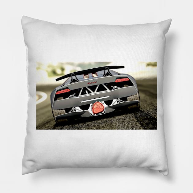 Sesto Elemento Cartoon Pillow by Auto-Prints